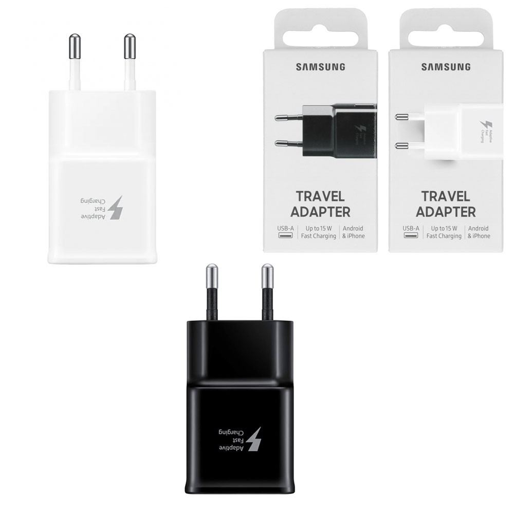 Samsung Battery Charger 15W Fast Charge EP-TA20E Travel Adapter Black and  White | Blister - Charger - GeaTech Store Colore Nero